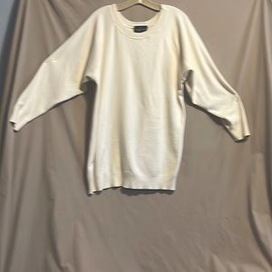 Carol Little Sport winter white/ivory sweatshirt sweater knit size medium